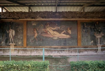 Venus kuoressa, fresko peristyliumista House of Venus in Shellissä, Pompeijissa (UNESCOn maailmanperintöluettelo)