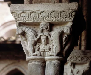 Danielia edustava pääoma leijonan luolassa (veistos