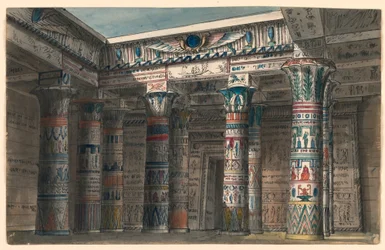 Lavastus, Egyptin sisäpiha
