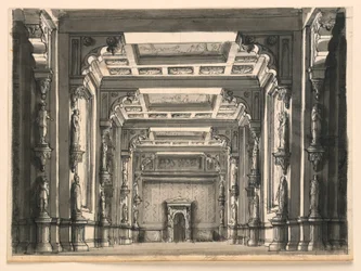 Lavastus, Gothic Hallin sisustus