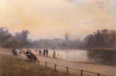 Promenadi puistossa, Kensingtonissa