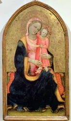 Madonna nöyryyden (tempera paneelille)