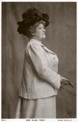Ellen Terry, brittiläinen näyttelijä, 1900-luku.