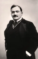 Enrico Caruso 1873-1921, italialainen tenori, 1907.