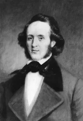 Felix Mendelssohn 1809-1847, saksalainen säveltäjä, 1907.