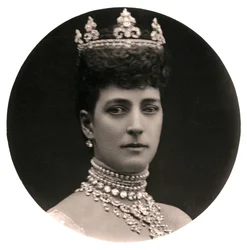 Kuningatar Alexandra 1844-1925, kuningas Edward VII:n kuningatar puoliso 1800-luvun lopulla.