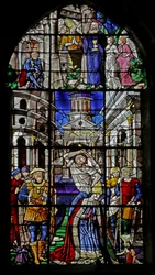Ikkuna, joka kuvaa St Denisin teloitusta, 1530-40