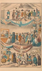 Faksimile Illustrated News -lehdestä, noin 1852 (faksimile).