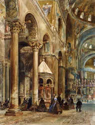 Basilica di San Marcon sisustus, Venetsia, 1884