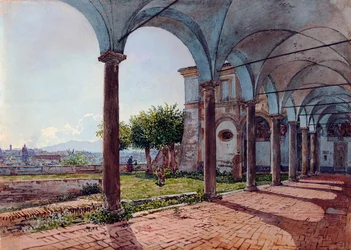 Näkymä Roomaan (Italia) Sant Onofrion kirkosta (Näkymä Sant