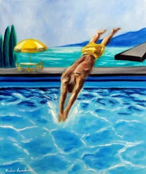 Into the Blue, 2025 (öljy kankaalle)