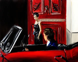 Odottamaton kohtaaminen, 2023 (öljy kankaalle)