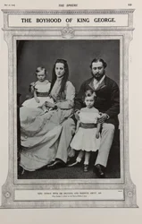 Walesin prinssi ja prinsessa kahden lapsensa kanssa (1867)