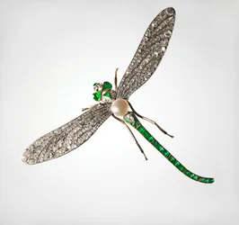 Sudenkorennon muotoinen rintakoru, 1800-luvun loppu