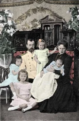 Tsaari Nikolai II:n (1868-1918) perhekuva noin 1901-1902