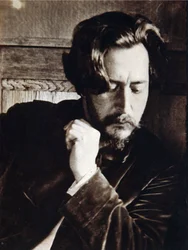 Kirjailijan muotokuva Leonid Nikolajevitš Andrejev (Leonid Andrejev) (1871-1919), 20. vuosisata (valokuva)