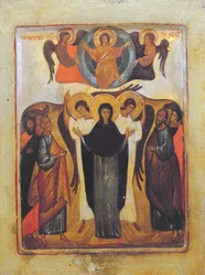 Ascension (tempera ja kultalehti paneelissa)