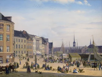 Højbro Plads, kauppapaikka Kööpenhaminassa