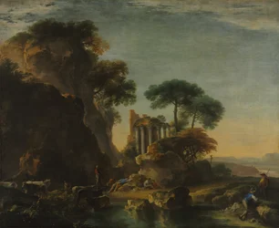Rauniot kivisessä maisemassa, n. 1640.