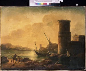 Merimaisema Salvator (Salvatore) Rosan (1615-1673) maalaus, öljy kankaalle, italialainen taide (Napoli), barokkitaide. M. Kroshitsky Art Museum, Sevastopol (Ukraina).