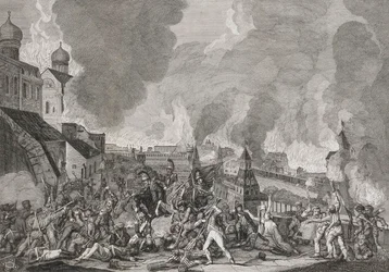 Moskovan tulipalo 15. syyskuuta 1812 Ranskalaiset Moskovassa, 1812-1823.