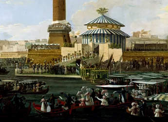 Salvatore Fergola (1799-1874), Italia, peruskiven laskeminen tahrattomalle Neitsylle omistetulle kappelille kiitokseksi Kingin kapeasta pakosta Agesilao Milanon hyökkäyksestä