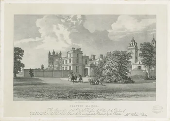 Drayton Bassett - "Drayton Manor": litografia ja [?1800-luku]