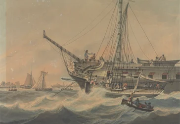 Man-of-War ja Shipping off the Coast