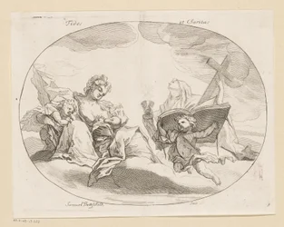 Fides (usko) ja Charitas (rakkaus) Fides et Charitas (otsikko esineessä) Erilaisia ​​malleja (sarjan nimi) Opera Varia Historica, Poetica & Iconologica (sarjan nimi)