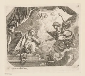 Ilmoitus Marialle Erilaisia ​​malleja (sarjan nimi) Opera Varia Historica, Poetica & Iconologica (sarjan nimi)