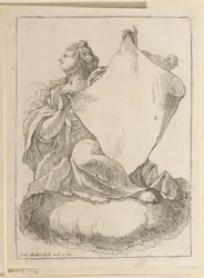 Dona amb un drap a les mans Diversos dissenys (títol de la sèrie) Acabat Opera Varia Historica, Poetica & Iconologica (títol de la sèrie).