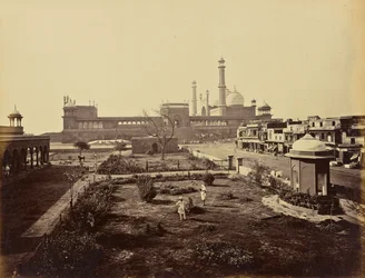 Delhi; Jumma Musjid, pohjoisesta katsottuna
