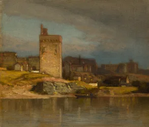 Vanha torni Avignonissa, n. 1875.