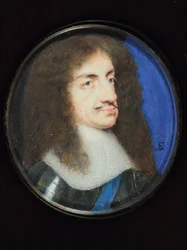 Kaarle II (akvarelli vellum)