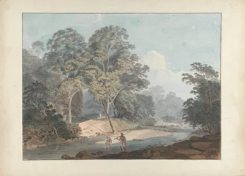 Rocky River Scene Sepoysin kanssa