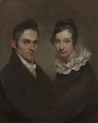 Pastori (1789-1869) ja rouva Hiram Bingham (Sybil Mosely, k. 1848).