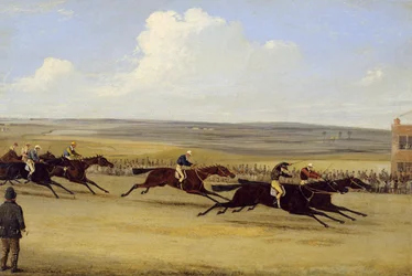 The 1850 Cambridgeshire Stakes: The Finish (öljy kankaalle) (katso myös 266406)