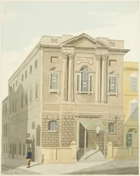 Assembly Rooms, Prince Street (kynä ja akvarelli paperilla)