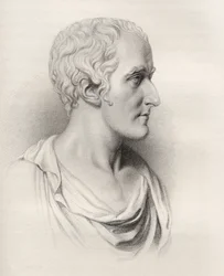 Arthur Wellesley, kaiverrettu E. Findenin toimesta, kuvitus Lontoossa vuonna 1843 julkaistusta teoksesta "Historical Sketches of Statesmen".