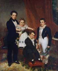 The Knapp Children, n. 1833-1834 (öljy kankaalle)