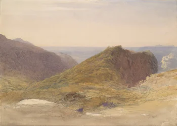 Devonin pohjoisrannikolla, Lundy Island in Distance, n. 1835.
