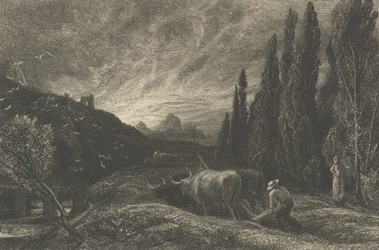 The Early Ploughman tai The Morning Spread Upon the Mountains, ennen vuotta 1861.