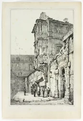 Ancien Palais, Bamberg, Flanderissa ja Saksassa tehtyjen luonnosten jäljennösten perusteella.