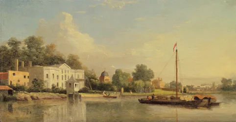 Alexander Popen (1688-1744) huvila, Twickenham, n. 1759 (öljy paneelille)