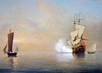 The Morning Gun (öljy kankaalle)