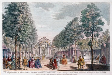 Vauxhall Gardens, kaiverrus John Miller alias Johann Sebastian Müller
