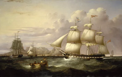 Itä-Intian komppanian kauppalaiva "Eufrat", joka rakennettiin Liverpoolissa (Englannissa) vuonna 1834,