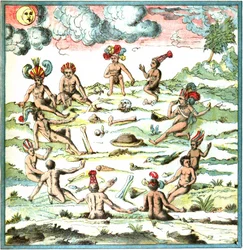 Champlain Länsi-Intia levy LIX - Intiaanien kertomus