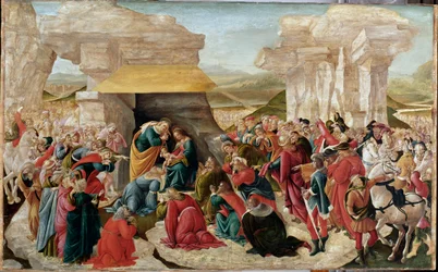 The Adoration of the Magi (keskeneräinen maalaus, n. 1500)