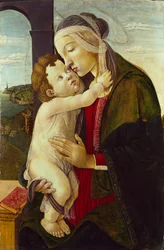 Neitsyt ja lapsi, n. 1480-1500. Artistit: Sandro Botticelli, Tuntematon.